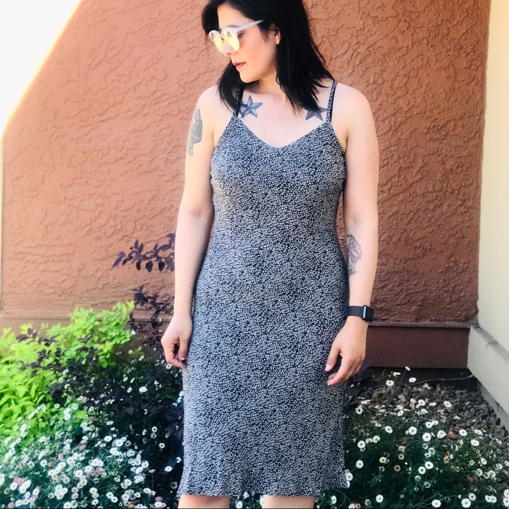 5/$25 GAP black polka dots spaghetti dress